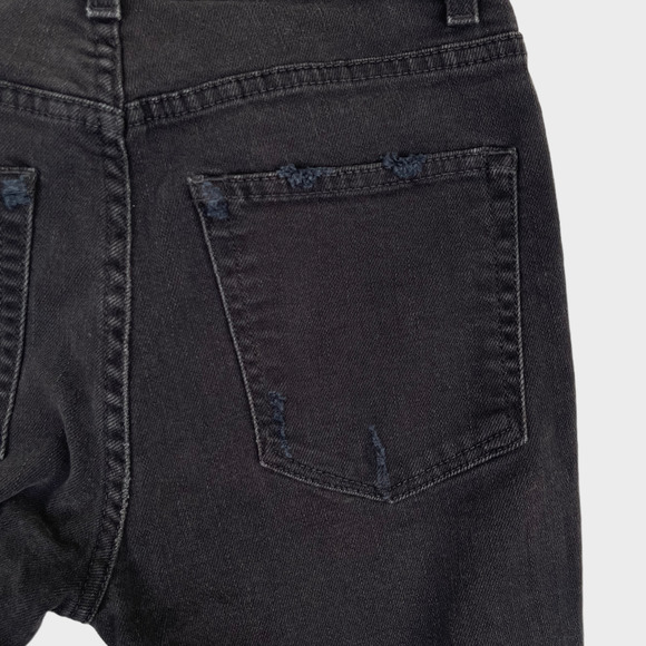 Reformation High Rise Side Zipper Black Jeans Women's Size 26 - Picture 14 of 15